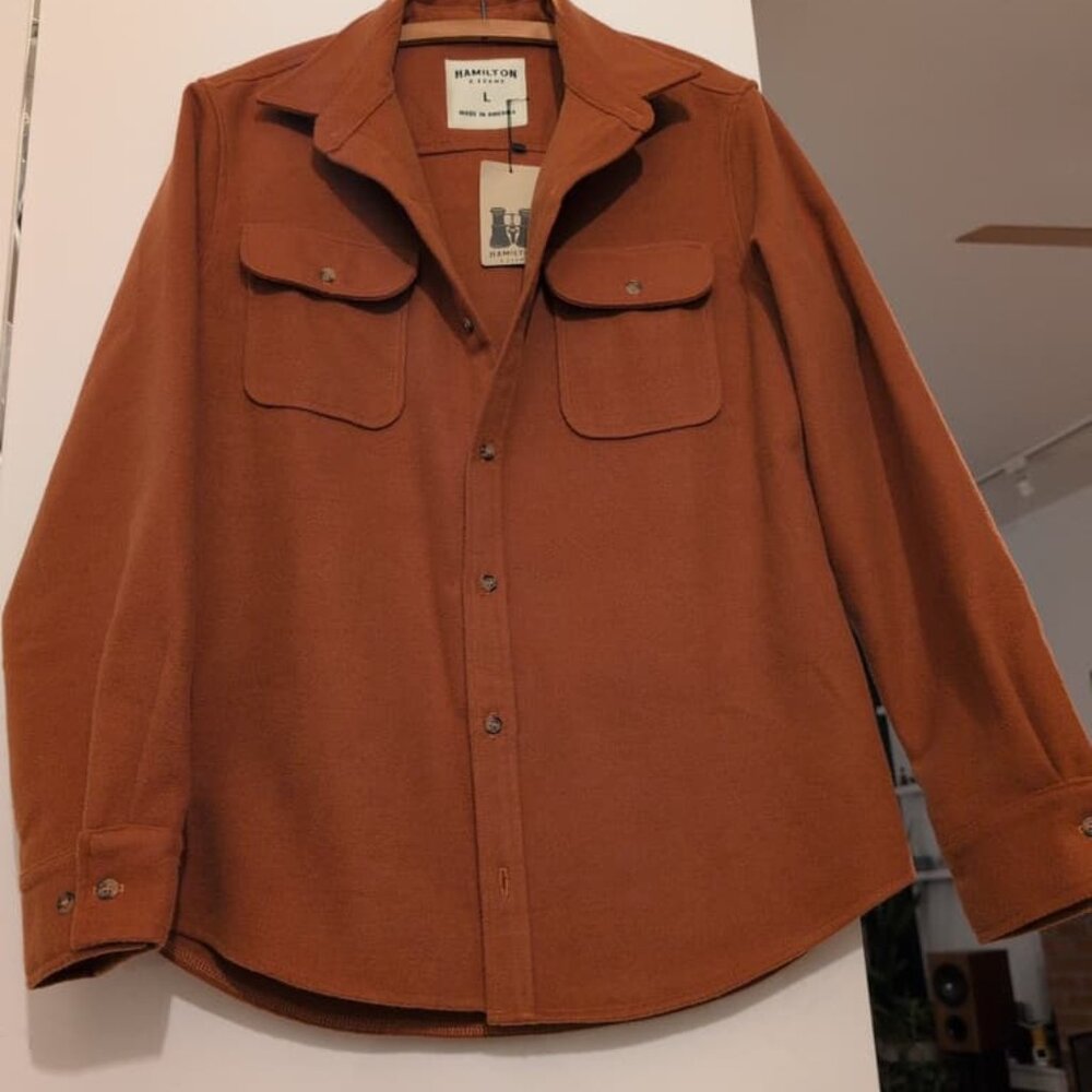Hamilton and Adams flannel shirt jacket